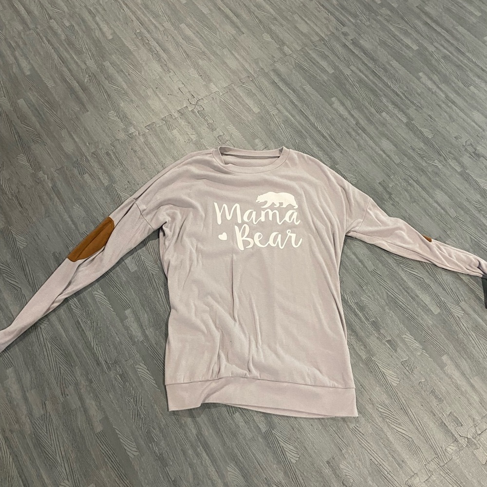 Mama Bear Sweatshirt with Elbow Patches